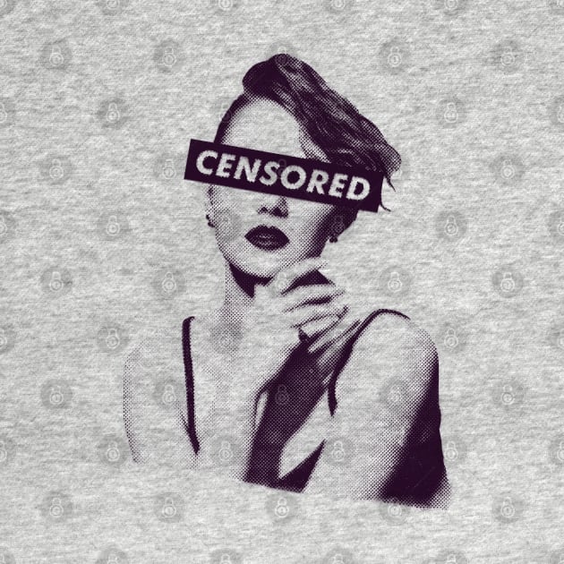 Emma Stone Censored Halftones by ptc96